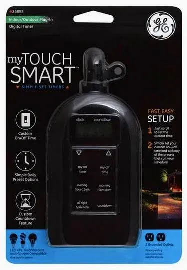 myTouchSmart Outdoor Plug Digital Timer