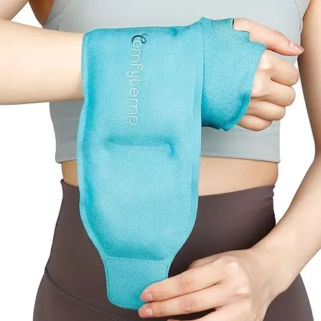 Comfytemp Wrist Ice Pack Wrap for Carpal Tunnel Relief, FSA HSA Approved, Wrist Brace for Hands Pain, Gel Ice Packs for Injuries Reusable, Hot Cold Compression for Achilles Tendonitis, Tenosynovitis