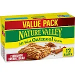 Nature Valley Soft-Baked Oatmeal Squares, Cinnamon Brown Sugar, 12 ct