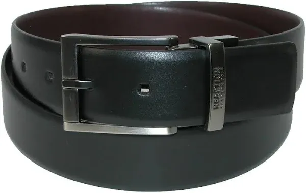 Kenneth Cole Reaction Men's Reversible Belt with Matte Nickel Buckle