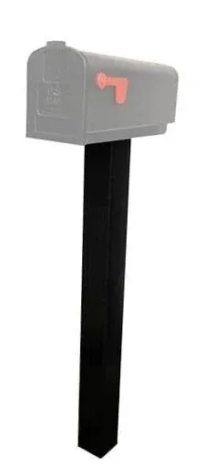 Tie Down Mailbox Post and Mount | Galvanized Powder-Coated Steel Post and Uni...