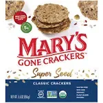 Mary's Gone Crackers Organic Super Seed Classic Crackers, 5.5 oz