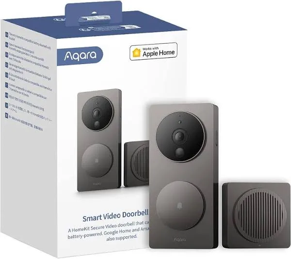 Aqara AC015GLB02 Battery, Wired and 2-in-1 AI Smart Security Video Doorbell G4