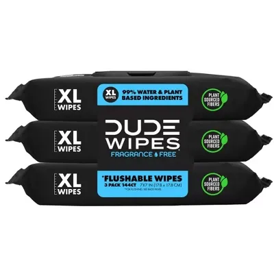 Dude Wipes Fragrance-Free Flushable Wipes