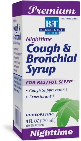 Boericke Tafel Nighttime Cough Bronchial Syrup