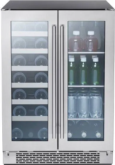 Zephyr 24" Dual Zone French Door Wine & Beverage Cooler