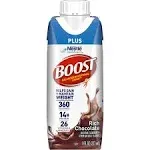 Boost Plus Complete Nutritional Drink Rich Chocolate, 8 fl oz, 6 PK