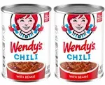 Wendy&#039;s Chili with Beans Canned Chili 15 oz 2 Cans Total Best Fast Food Chili