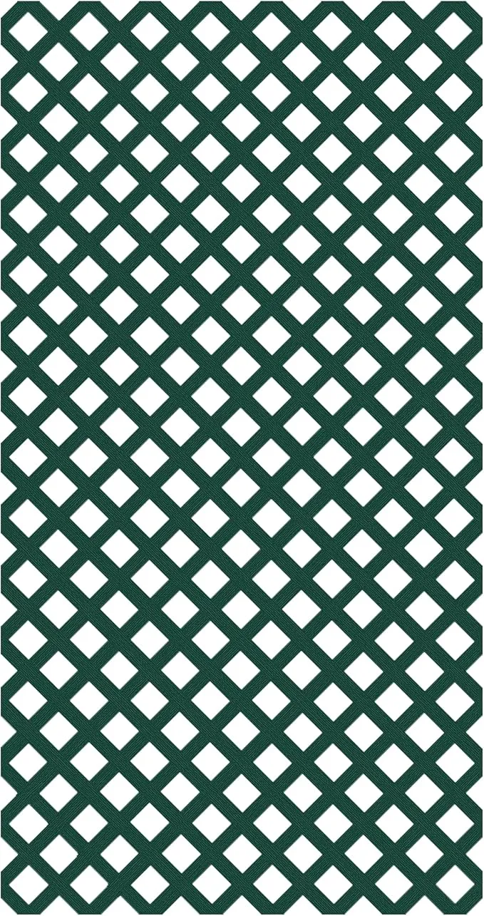 Veranda 73004020 4 ft. x 8 ft. Woodland Green Garden Vinyl Lattice