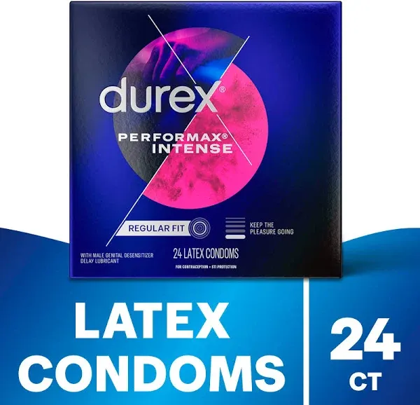 Durex Performax Intense Ribbed Dotted Condoms