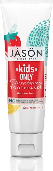 Jason Kids Only Toothpaste, Strawberry - 119 g