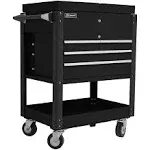 35" 4 DRW SLIDE TOP CART BLK