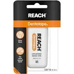 Reach Dentotape Waxed Dental Floss, Unflavored, 100 Yards