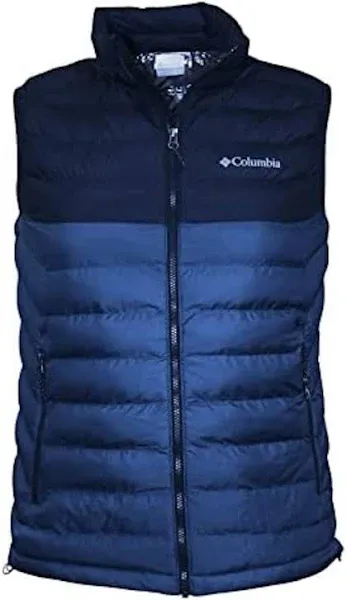 DAMAGED Columbia White Out Vest Mens XL Niagara Puffer Insulated Omni-Heat New