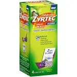 Zyrtec Allergy, Grape Syrup - 4.00 oz