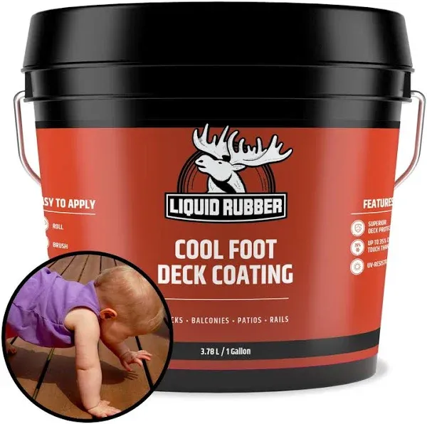 Liquid Rubber Cool Foot Deck Coating