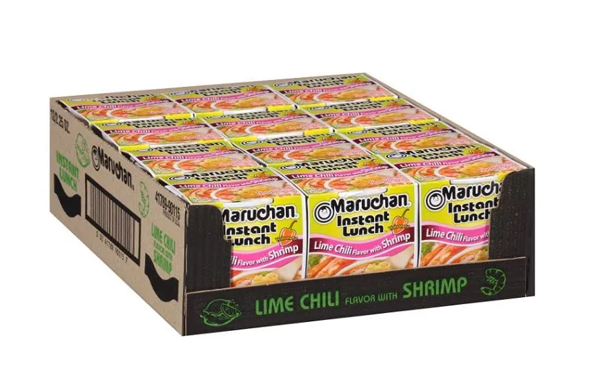 Maruchan Instant Lunch With Shrimp Ramen Noodles Soup, Lime Chili (2.25 oz)