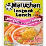 Maruchan Instant Lunch With Shrimp Ramen Noodles Soup, Lime Chili (2.25 oz)