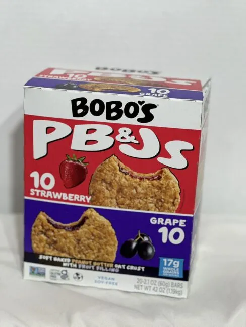 (20 Count) Bobo&#039;s Oat Bites Variety Pack PB&amp;J  Strawberry/ Grape 2.10 Oz Each