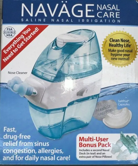 Navage Nasal Care Saline Nasal Irrigation MULTI USER Bonus Pack 20 Salt (4682)