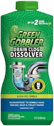 Green Gobbler Drain Clog Dissolver - Septic Tank Safe - 1 Gallon