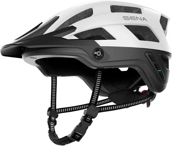 Sena R2 EVO Road Cycling Helmet (Matte Gray, Small) and M1 EVO Smart Mountain Bike Helmet (Matte Black, Large) Bundle