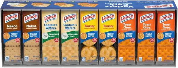 Lance ToastChee Crackers Variety Pack - 36 count