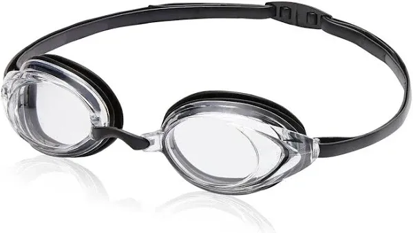 Speedo Vanquisher 2.0 Optical Swim Goggle, Clear, -4.0