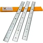 DW734 Planer Blades Knives for DeWalt DW734 7342 Thickness Planers with 12.5 inch HSS Replacement Heat Treated Double edge 2 Set (6 pcs)