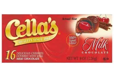 Cella's Milk Chocolate Covered Cherries 72-Count Box