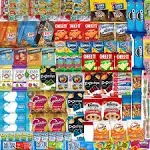 Snack Care Package and Snack Variety Pack 120 Count Variety Assortment of Chips Cookies Candy and Fruit Snacks