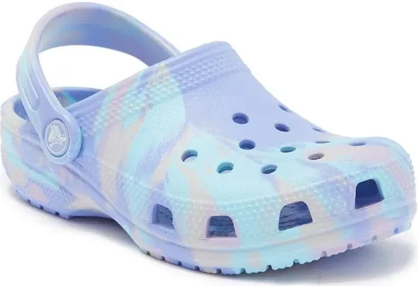 Crocs Kids' Classic Marbled Tie-dye Clog