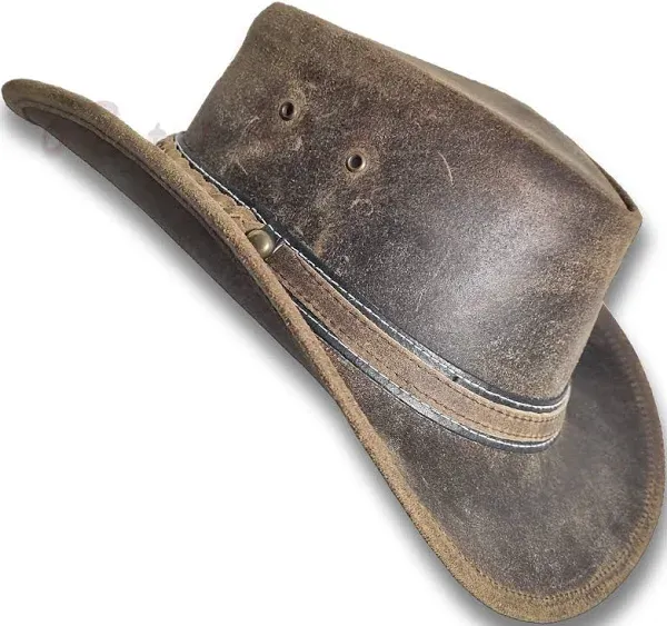 Oztrala HAT Leather Australian Oiled Outback Aussie Western Cowboy Men Women Bushman HL31