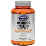 Now Arginine & Citrulline 120 Capsules