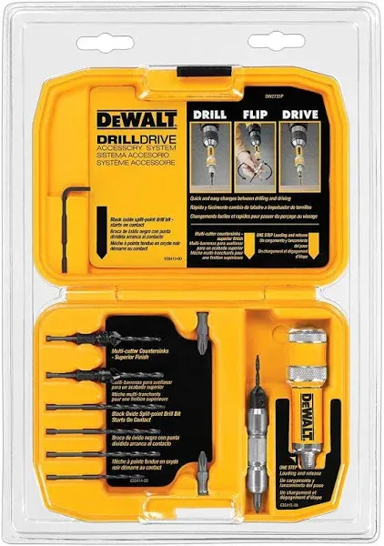 DEWALT Screwdriver Bit Set / Drill Bit Set, Flip Drive, 12-Piece (DW2735P)