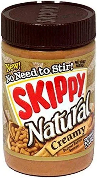 Skippy Natural Creamy Peanut Butter Spread