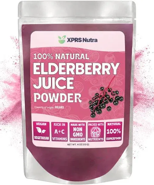 XPRS Elderberry Juice Powder