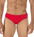 SPEEDO SOLAR POWERFLEX ECO - 1&#034; ON THE HIP - BRIGHT RED - SIZE 36 - NWT!!