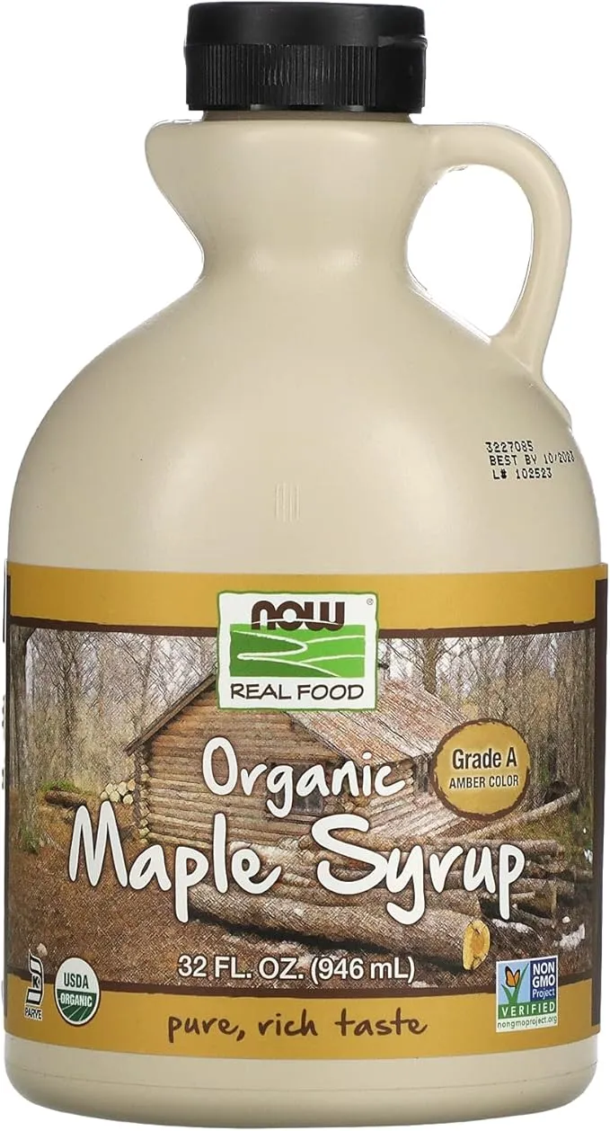 NOW Foods Certified Organic Maple Syrup Grade A Dark