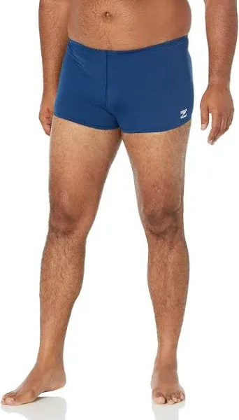 Speedo Men's Solid Endurance+ Square Leg Swimsuit