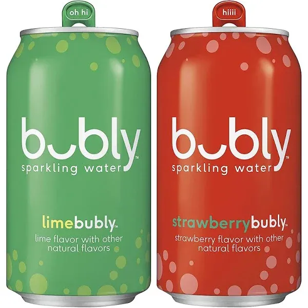 Bubly Sparkling Water Cherry 12 Fl Oz 8 Count