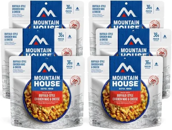 Mountain House Buffalo-Style Chicken Mac & Cheese Poches (6/case)