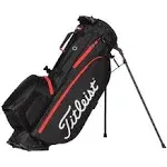 Titleist 2022 Players 4 Plus Stand Bag - Black / Black / Red