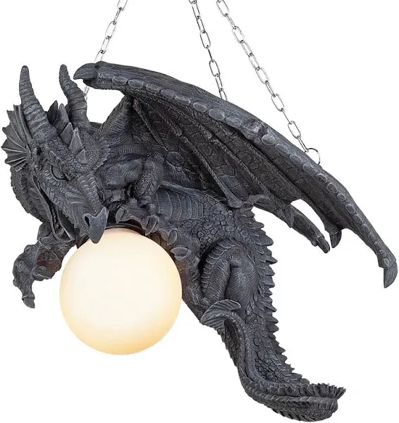 Design Toscano 21" Nights Fury Sculptural Hanging Dragon Lamp