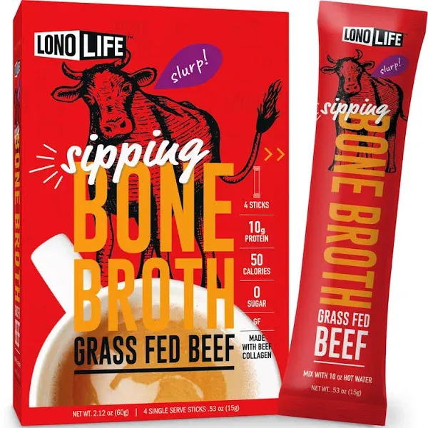 LonoLife Grass-Fed Beef Bone Broth Powder