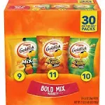 Goldfish Bold Mix Variety Pack Snack Crackers 1 oz Snack Packs 30 ct Box