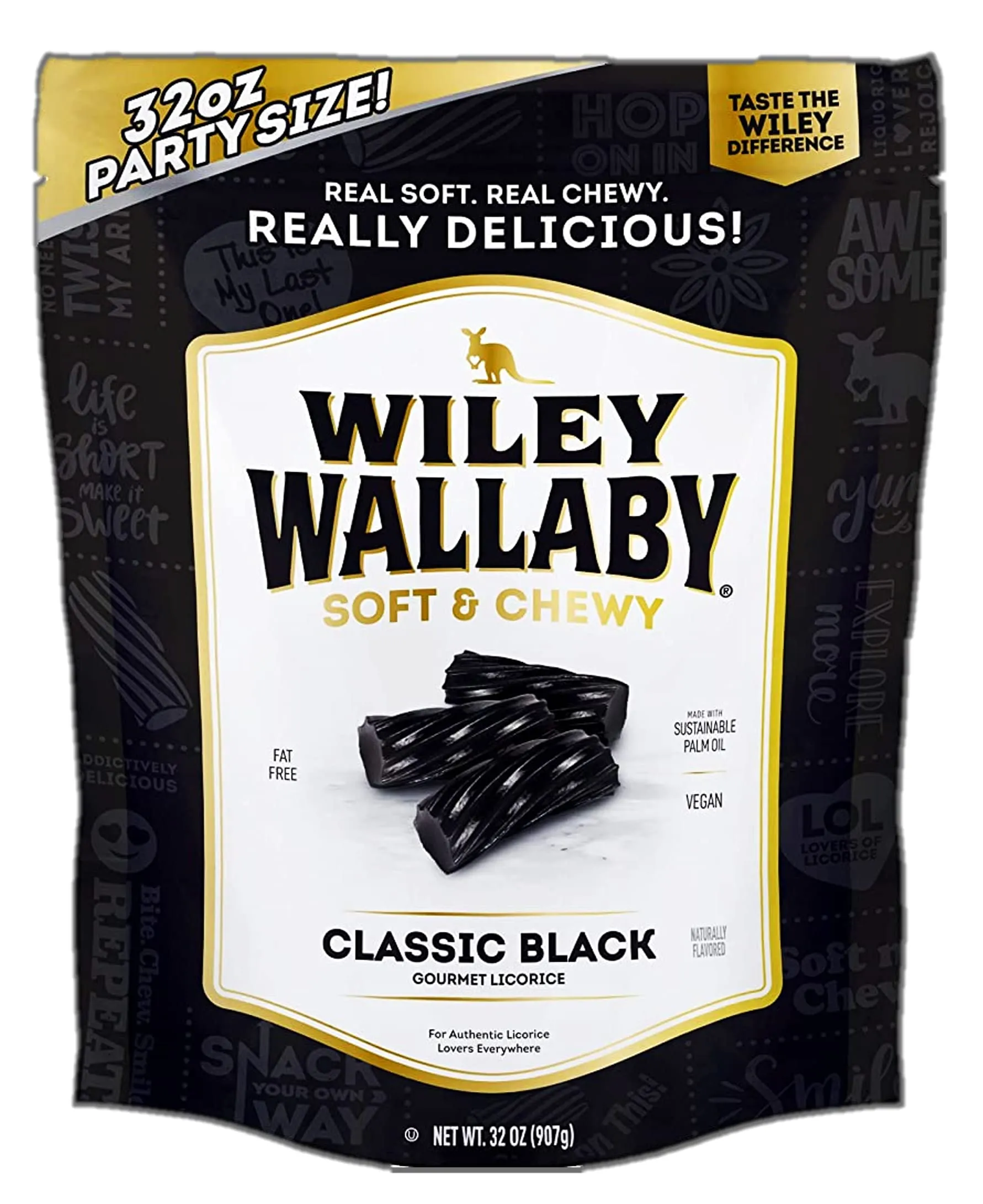 Wiley Wallaby Black Licorice