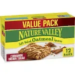 Nature Valley Soft-Baked Oatmeal Squares, Cinnamon Brown Sugar, 12 ct