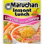 Maruchan Instant Lunch Ramen Noodle Soup, Lime Chili Flavor with Shrimp, Hot & Spicy - 2.25 oz