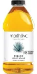 Madhava Organic Light Agave 100 Pure Blue Nectar Sugar Alternative Vegan Non GMO Natural Liquid Sweetener 46 oz Pac